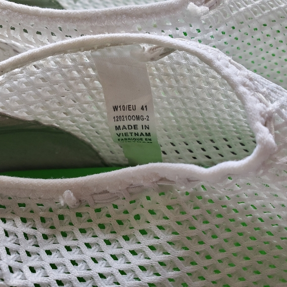 Oofos oomega white mesh sneaker recovery shoes size women's 10 - Picture 5 of 8